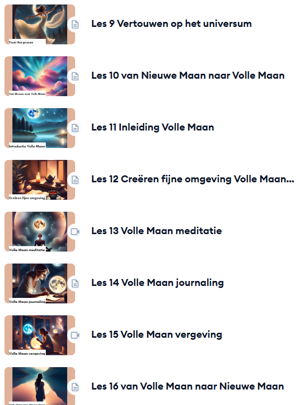 Cursus Manifesteren met de Maan - Afbeelding 3