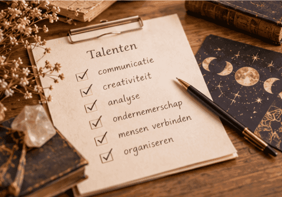 Illustratie bij talenten en kwaliteiten in werk